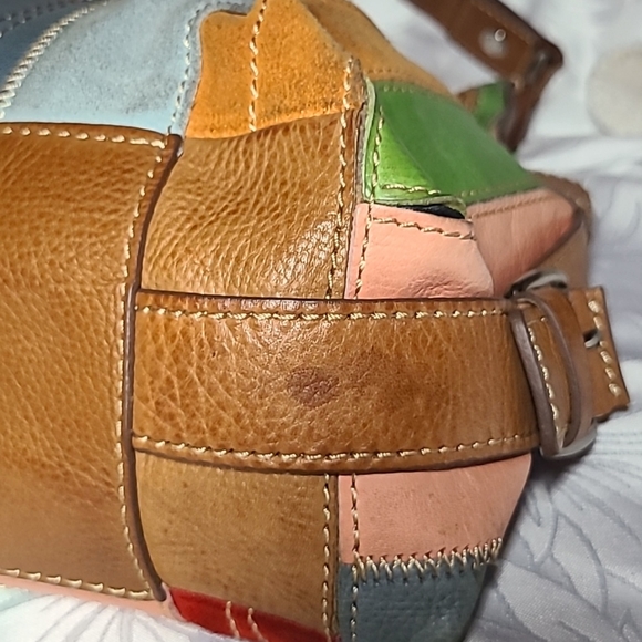 Vintage Fossil Striped Hobo Shoulder bag - Picture 11 of 16